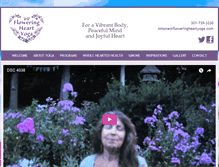 Tablet Screenshot of floweringheartyoga.com